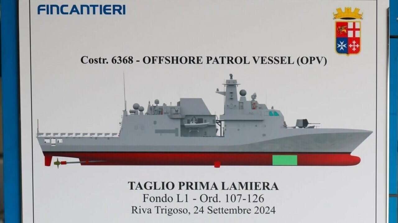 "فينكانتيري" تعلن بدء بناء أول سفينة دورية متقدمة لصالح البحرية الإيطالية