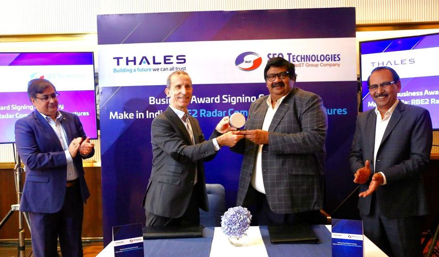 "تاليس" تتعاقد مع شركة هندية لانتاج أجزاء لرادار طائرة "رافال"